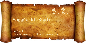 Vagyóczki Kevin névjegykártya